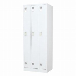更衣ロッカーFLK-3-WH(3人用)