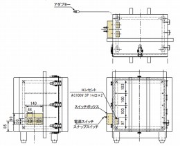真空デシケーターコンセント付　VW-C型