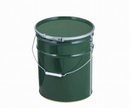 金属缶　ペール缶　20L　緑