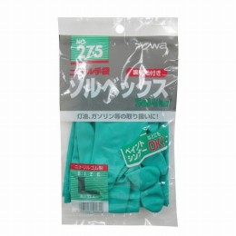 耐薬ニトリル手袋　275-L