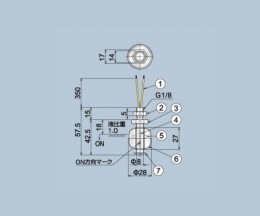 液面フロートスイッチ　KS2-A