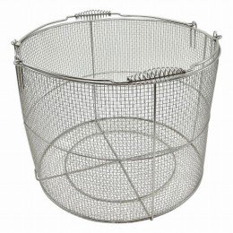 ステンレス丸型洗浄カゴ特大φ400