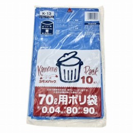 ゴミ袋　中　800X900ブルー10枚入
