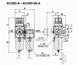 エアーフィルター　AC40D-03G-B