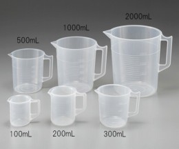 ポリプロピレン手付きビーカー100ml