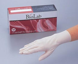 バイオラボフィット手袋　粉無M　百枚