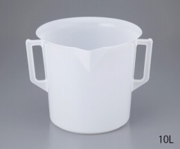 PE手付きビーカー　10L