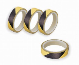 ESDPETラインテープN25黄黒十巻