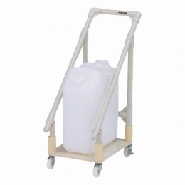 廃液回収トレーワゴン　ポリタンク1ヶ用