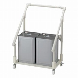 廃液回収トレーワゴン一斗缶2ヶ用