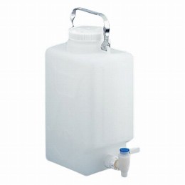 フッ素加工活栓付角型瓶2327-0020