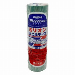 ミリオンビニルテープ　緑　10巻入
