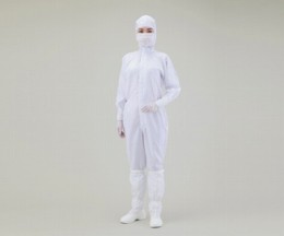 無塵衣AS197C　フード付　白　3L