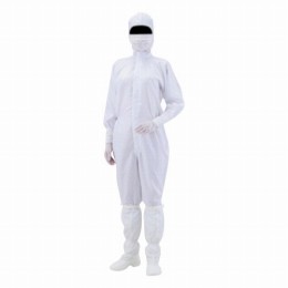 無塵衣AS197C　フード付　白　S