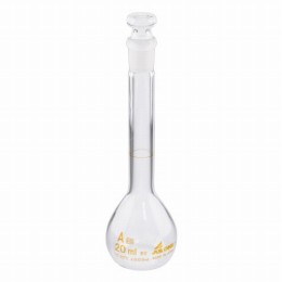 メスフラスコ　白20ml　JCSS校正付