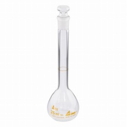 メスフラスコ　白25ml　JCSS校正付