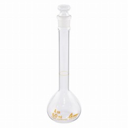 メスフラスコ　白50ml　JCSS校正付