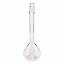 メスフラスコ白100ml　JCSS校正付