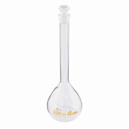 メスフラスコ白200ml　JCSS校正付