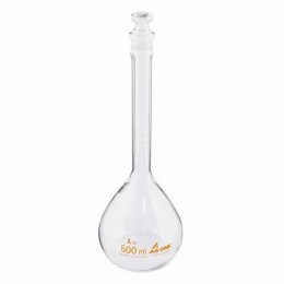 メスフラスコ白500ml　JCSS校正付