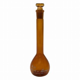 メスフラスコ茶20ml高精度　ASONE