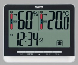 デジタル温湿度計　TT538BK