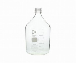 ねじ口瓶丸型白　透明キャップ付　5000