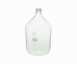 ねじ口瓶丸型白　透明キャップ付10000