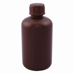 細口丸型遮光瓶(茶) SCC　250ml 5個/袋×2袋入