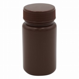 広口丸型遮光瓶(茶 SCC　100ml　5個/袋×2袋入