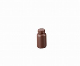 広口丸型遮光瓶(茶 SCC　250ml　5個/袋×2袋入