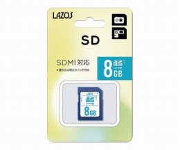 SDメモリーカード 8GB L-8SDH10-U1