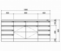 サイド実験台　SQA-1875W