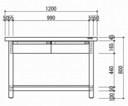作業台　KSD-1275W