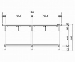 作業台　KSD-1875W