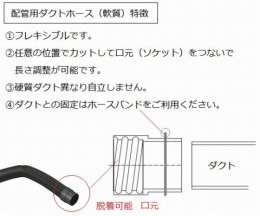 ヒュームフード用配管用ダクトホース100