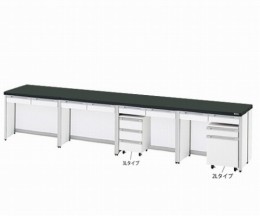 サイド実験台　HTI-3675　本体シロ