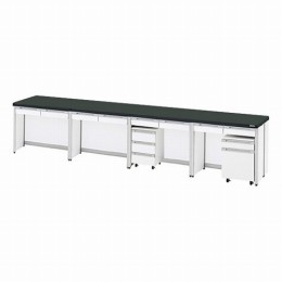 サイド実験台　HTI-3675　本体シロ