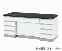 サイド実験台　SQA-3075R本体シロ