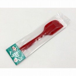 シリコーンヘラ　クリーンヘラ　小　赤