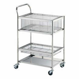 ステンレスバスケットワゴン　NBW