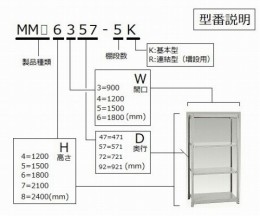 中量ボルトレスラックMMA6357-5K