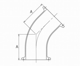 ヘルール45°エルボEQFS3-2.5S