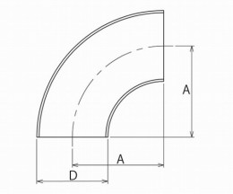 溶接エルボ　EL-WS1-1S