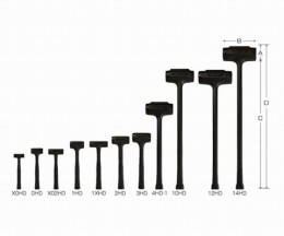 ウレタンハンマー　14HD