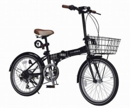 折りたたみ自転車M-206F　BK