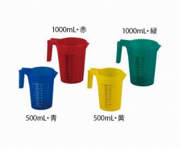 1000ml　緑　カラフル手付ビーカー