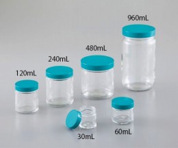 60ml　バキューム処理済広口ガラス瓶