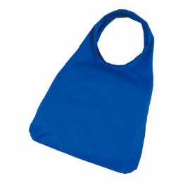 ポケット収納撥水エコバッグ　ブルー