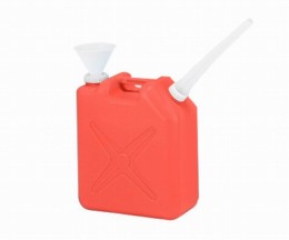 廃液回収容器　赤　20L(ロート付)